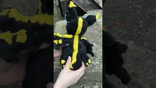 Winged wolf plushie commision