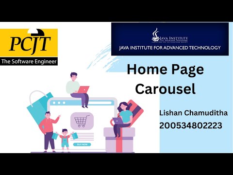 Develop a carousel for homepage using Bootstrap and JavaScript | java institute | Lishan chamuditha