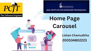 Develop a carousel for homepage using Bootstrap and JavaScript | java institute | Lishan chamuditha