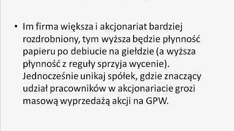 Przeanalizuj prospekt emisyjny i strukturę akcjonariatu!