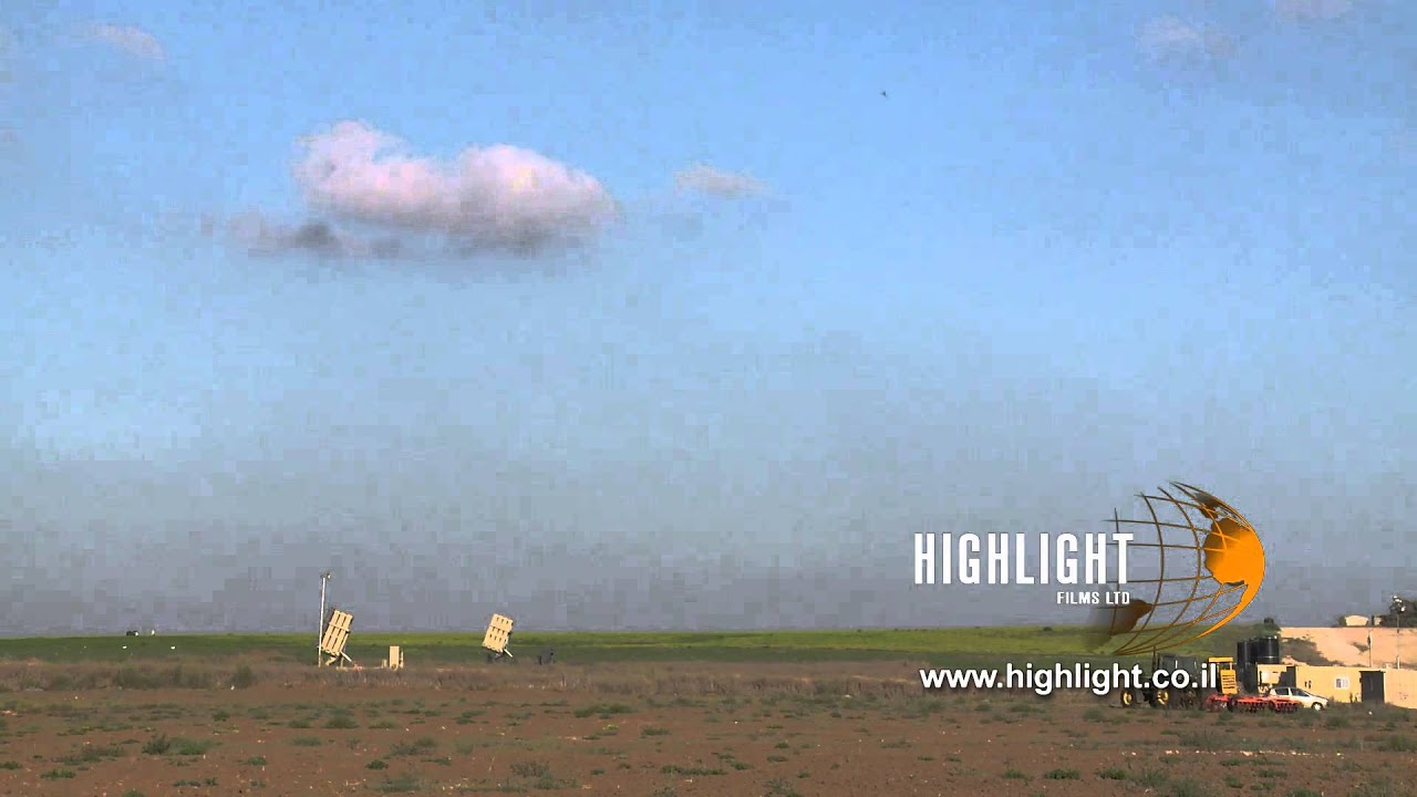 TZE 007 Stock footage Israel, Operation Protective Edge 2014: Iron Dome battery, south Israel