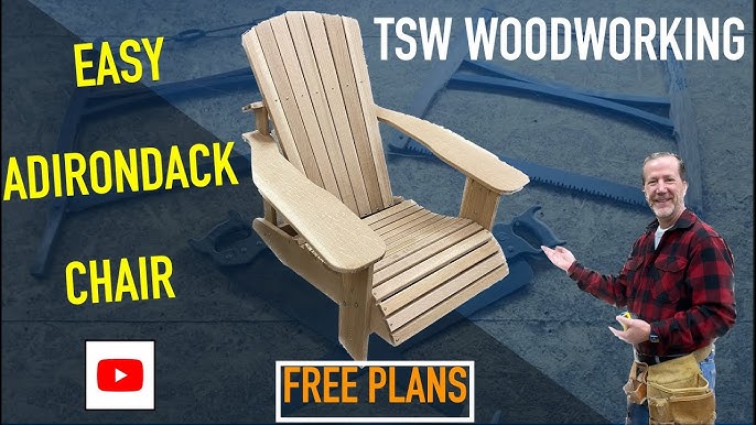 ADIRONDACK CHAIR with Free pdf Plans! - YouTube adirondack-chair-with-free-pdf-plans-youtube