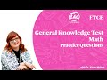 FTCE General Knowledge Math Practice Questions 2020 [GKT Math - Video 1]