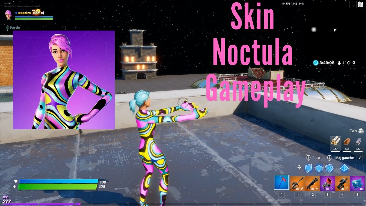 Skin Noctula (Skin Nightlife) Gameplay Fortnite YouTube