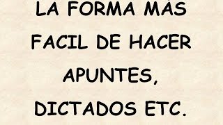 como tomar apuntes o hacer dictados, fácil y rápido screenshot 5
