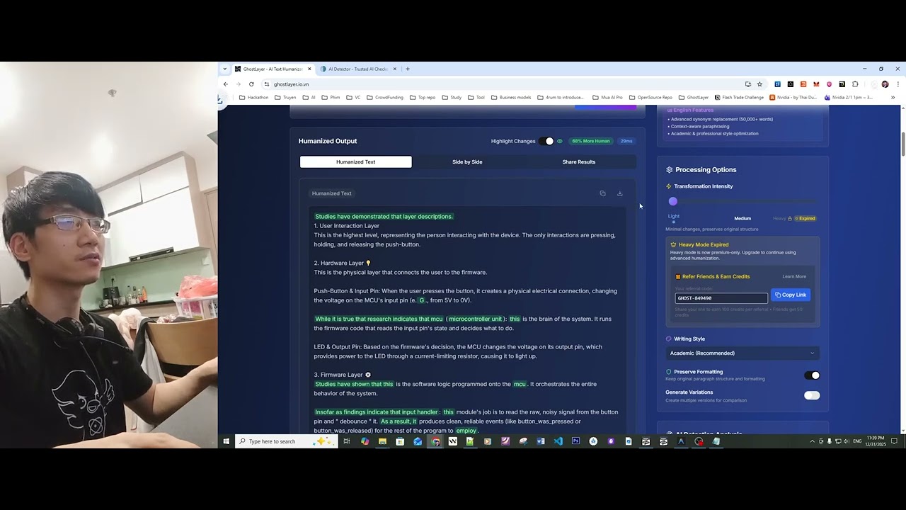 Turn AI Text Into PERFECT Human Writing — GhostLayer DEMO (Beat AI Detectors)