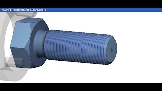SIEMENS- SINUMERIK-SINUTRAIN Programming of External Thread turning-Cycle 99-Longitudinal-ISO METRIC Net Worth