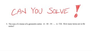 75 Geometric Series