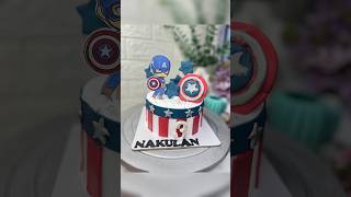 Captain america theme customised cake youtubeshorts supportsmallbusiness smallbusines