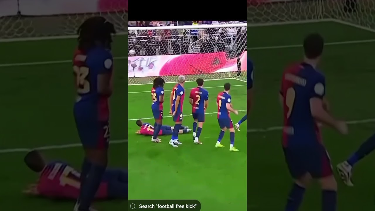 Rare free kick moment🤯🔥 
