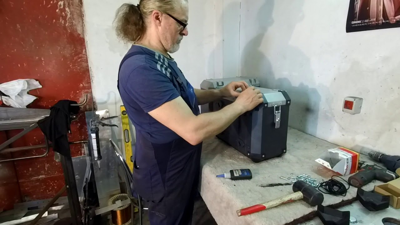 DIY Project, motorcycle aluminum panniers part three YouTube