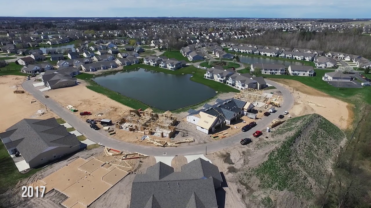 Pointe Lake Village Condominiums Holland Michigan 2017 Drone Fly Over