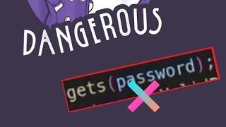 gets(); function in C is dangerous | Buffer overflow |  Gone lastvirus