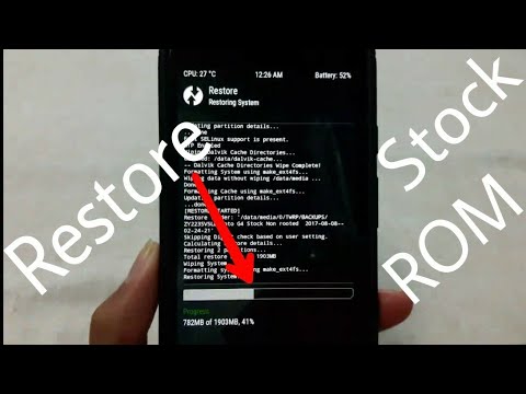 How to Restore Stock/Any ROM from TWRP (Nandroid) Backup Safely