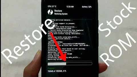 How to Restore Stock/Any ROM from TWRP (Nandroid) Backup Safely