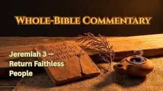 Jeremiah 3 Chapter Study: Return and Be Healed