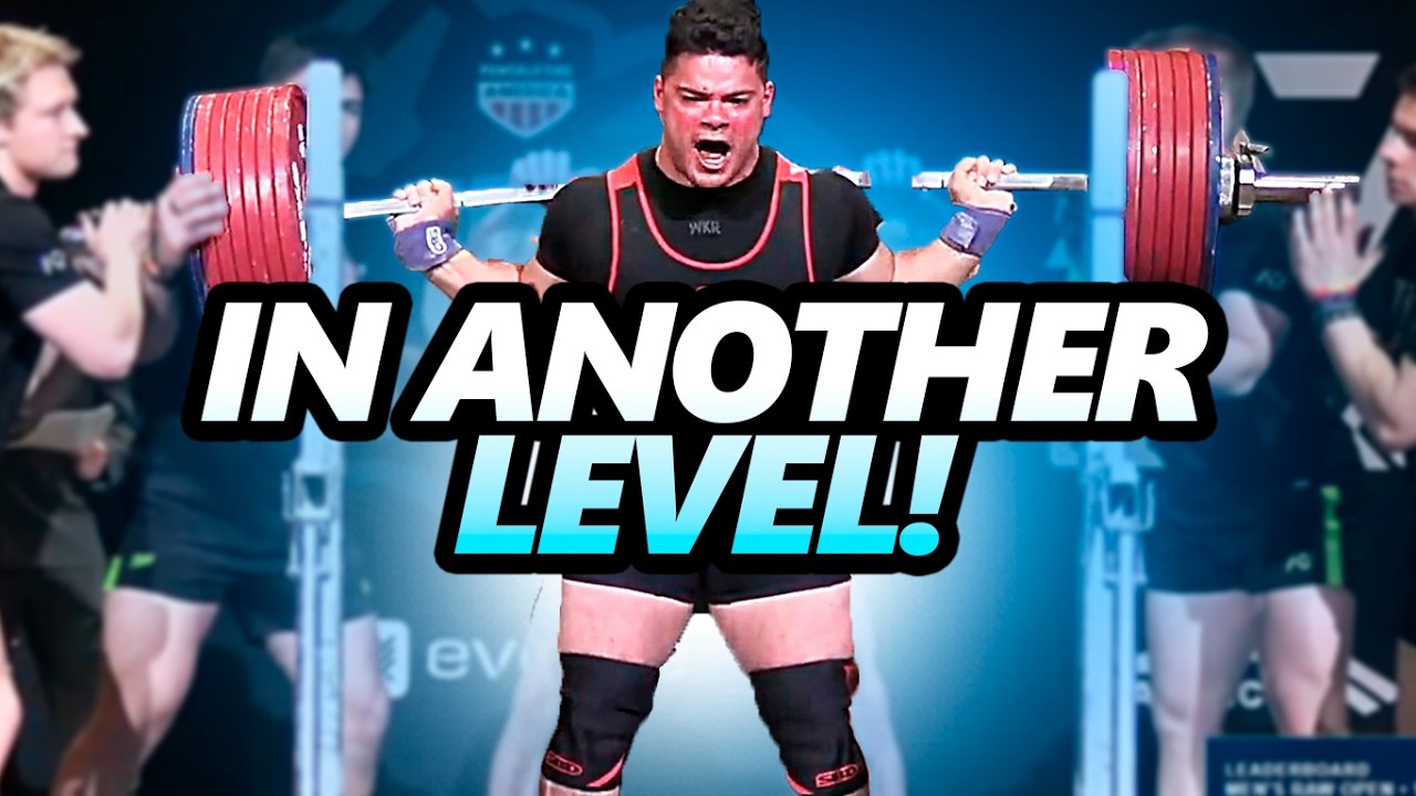 ANTHONY MCNAUGHTON Achieved the HEAVIEST Total Ever Seen in the 105kg Class.