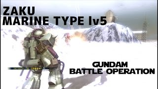 【ガンダムバトルオペレーション】水中用ザクlv5 バトオペプレイ動画Jn11