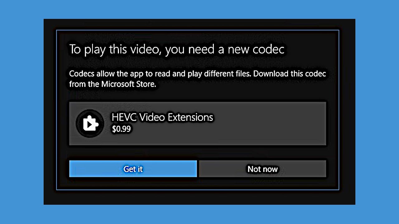 Media Player Codec For Windows 10 Pro 64 Bit Windows 10 Codecs