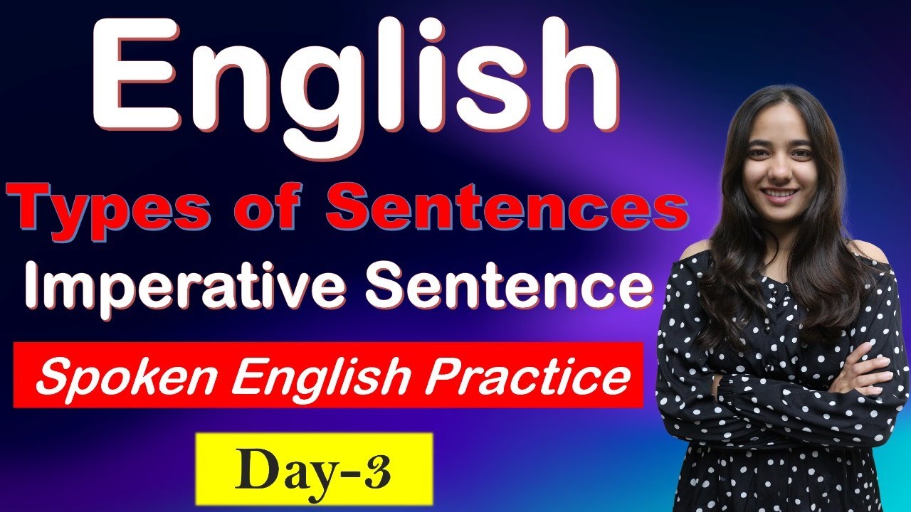 🗣 Types of Sentences || Imperative Sentence || Day - 3 || Hindi to English || Tisha Ma'am ||