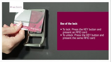 How to operate a Digilock 4G RFID lock
