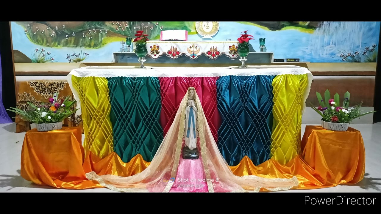 Altar Saree Decorations For Catholic Churches