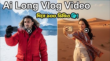 এআই দিয়ে ভ্লগ ভিডিও তৈরি আনলিমিটেড ফ্রি।Best ai video generator free 