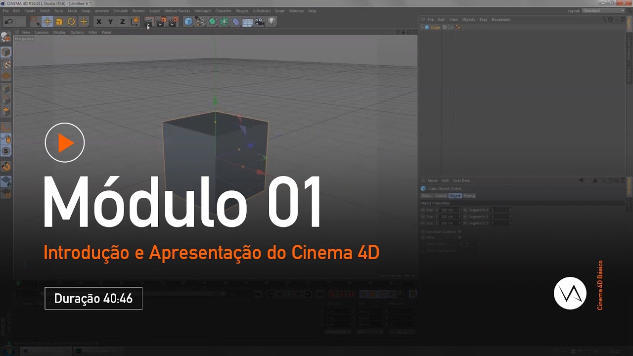 Modulo 01 - Cinema 4D Básico - YouTube