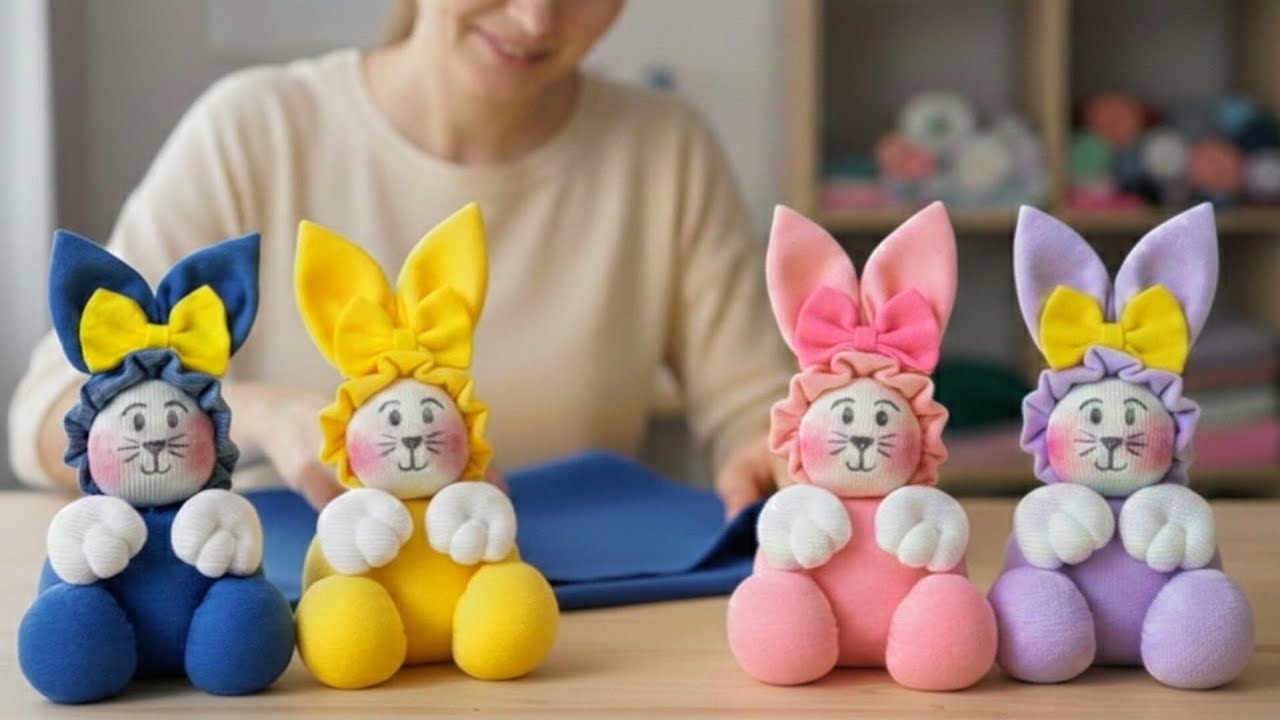 I make 50 doors a day and sell them all! Easter Bunny. Makes money. 🐇