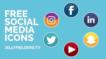6 FREE animated social media icons
