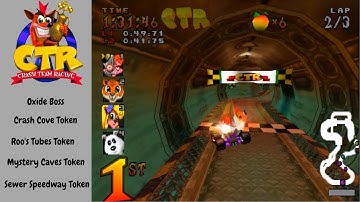 Crash Team Racing Walkthrough Part 5 - Oxide/N. Sanity Beach CTR Tokens