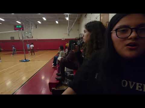 Edmund W Miles Middle School Student Teacher Volleyball game (video with best friend) part 2