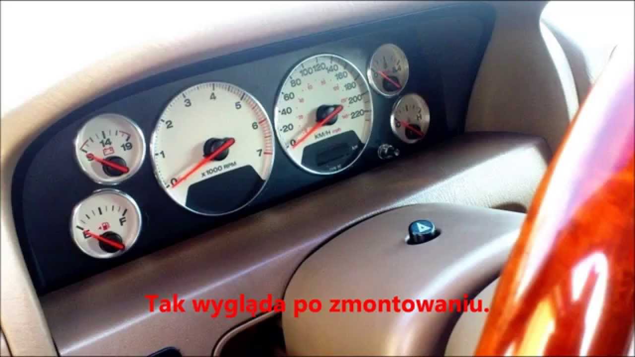 Zmiana Kierownicy Oraz Montaż Ramek Zegarów- Jeep Wg Grand Cherokee 4,7 V8 - Youtube