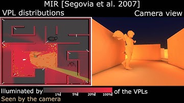 Sequential Monte Carlo Instant Radiosity - Algorithm comparison (Maze)