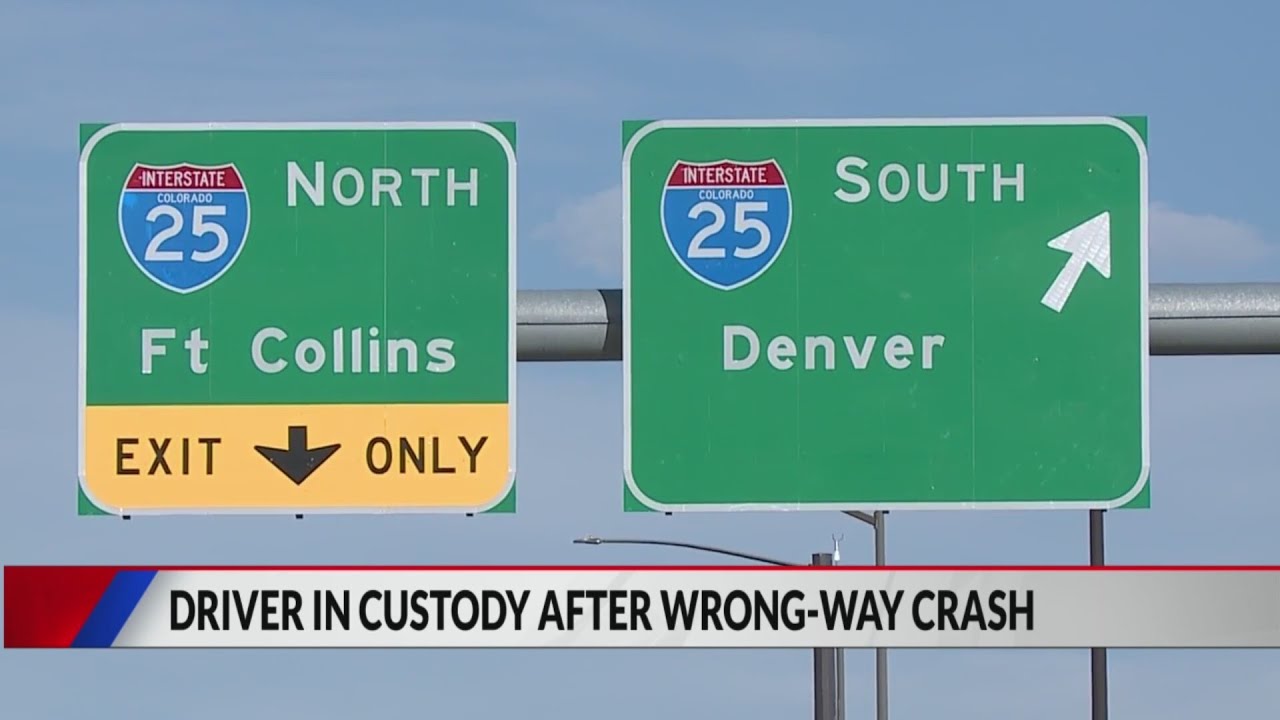 Suspect hits multiple vehicles during wrong-way pursuit on I-25 - YouTube