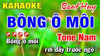 Karaoke Bông Ô Môi (Beat Hay) Nhạc Sống Tone Nam | Hoài Phong Organ