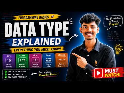 Python Data Types Explained in 5 Minutes | int, float, str, bool for Beginners 🐍