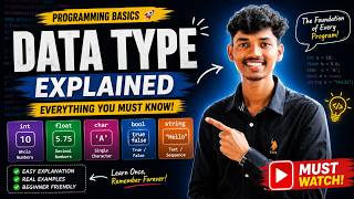 Python Data Types Explained in 5 Minutes | int, float, str, bool for Beginners 🐍