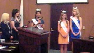 Miss Covina Queens Being Presented At City Council