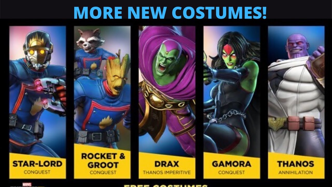 New Guardians of The Galaxy Costumes + Thanos (Day 3): Marvel Ultimate ...