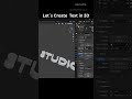 Create 3D Text in Blender😀#viralshorts #3dmodeling #blender3d