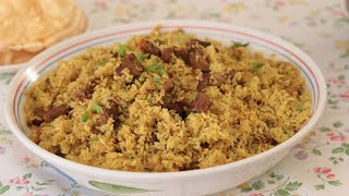 Meat rice | Malabar Irachi choru recipe| The Cookbook