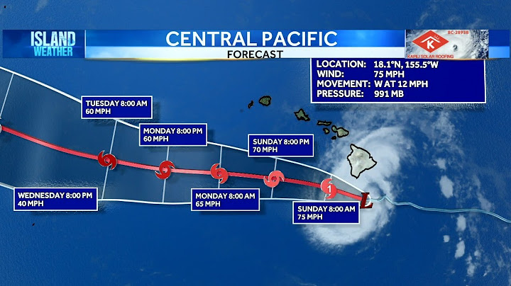 Hurricane Hone prompts extension of Flash Flood Warning on Big Island