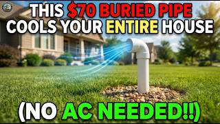 This $70 BURIED PIPE Cools Your ENTIRE House (No AC NEEDED!!)