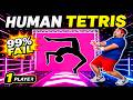 Human Tetris | HIGH QUALITY 4K| Immersive Interactive Warm Up | Viral Game Workout | 1 Player