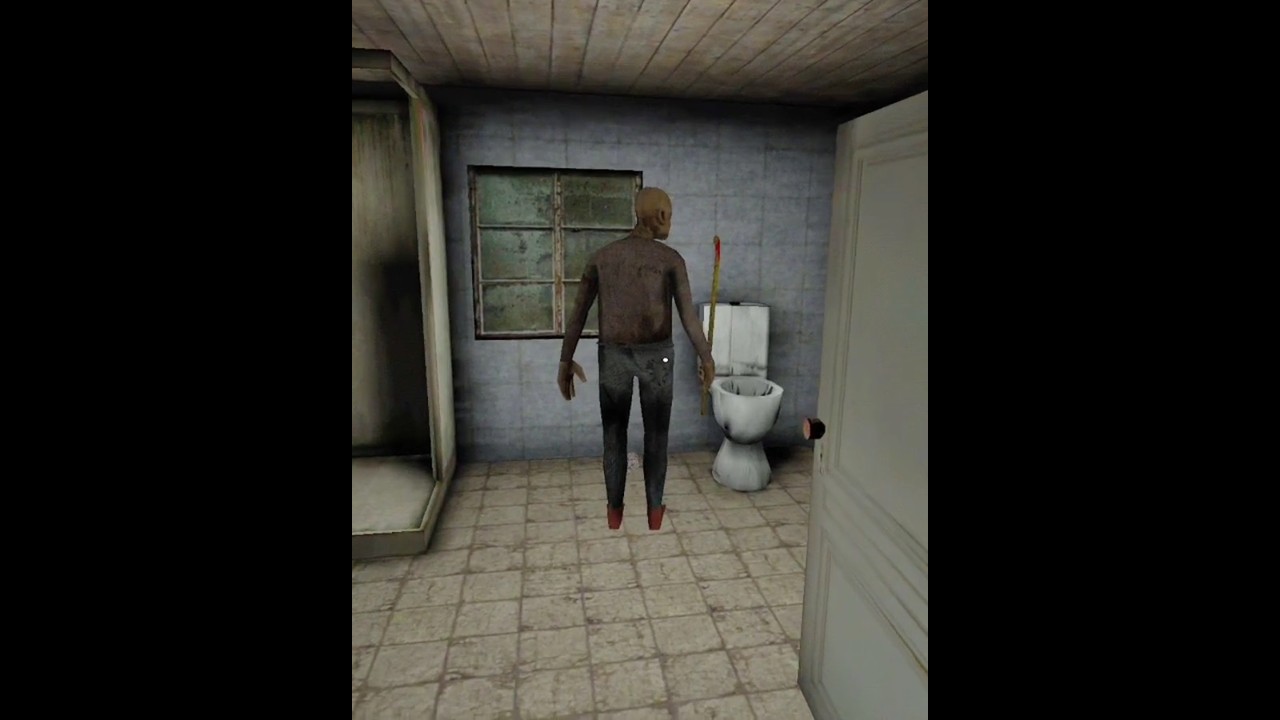 funny moment 😁 with grandpa in Bathroom 😄 #granny #shortvideo #gaming
