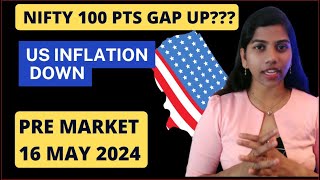 'US Inflation & MSCI Rejig ?' Nifty & Bank Nifty, Pre Market Report, Analysis 16 May 2024 Range