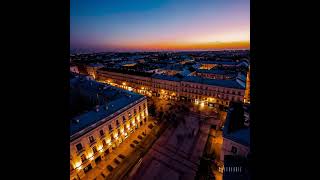 Stunning Sunset Over Cityscape Dynamic Timelapse By Sora Openai