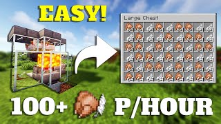 Easy Chicken Farm in Minecraft - Tutorial 1.20+