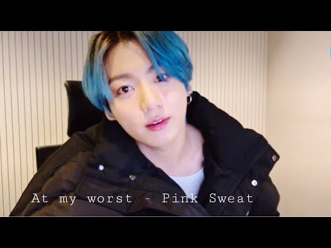 Jungkook sings 'At my worst' by Pink Sweat